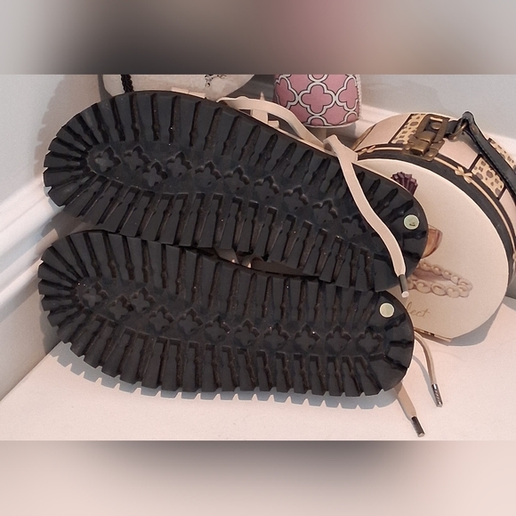 Lita By Ciara Beige Gladiator Strappy Sandals Sz 41/10/10.5M Like New - Picture 5 of 9